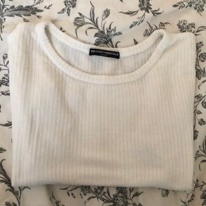 Brandy Melville cropped tee white